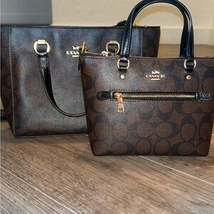 Coach Brown and Black Women's Handbag Set